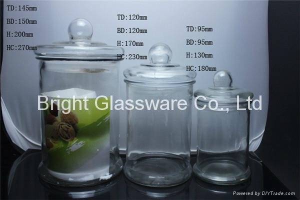 Factory direct sale machine press glass jar in China 5