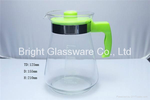 Hot-selling glass water jug with lid for restaurant or hotel 2