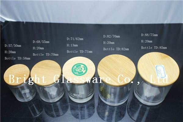 high quality wooden lid for candle container