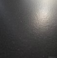 Black Color Quartz Stone Rock Solid Surface with Suede Texture 3