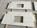 Carrara White Marble Like Quartz Countertops 2