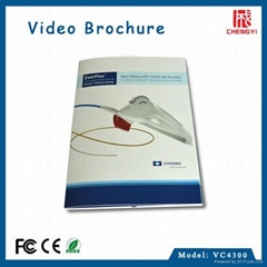 paper craft 4.3 inch lcd video brochure