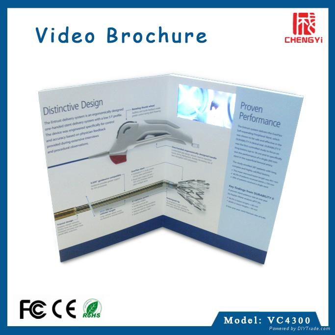 paper craft 4.3 inch lcd video brochure card  5