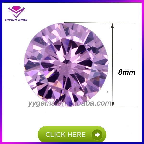 Synthetic Machine Cut AAA Quality 1mm 2mm 3mm Loose Colorful Clear Round CZ Ston 3