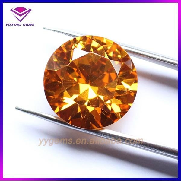 Synthetic Machine Cut AAA Quality 1mm 2mm 3mm Loose Colorful Clear Round CZ Ston 5