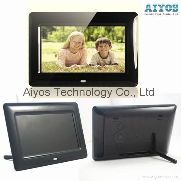 Black White Video Music Photo Playback Advertising 7 inch Digital Picture Frame