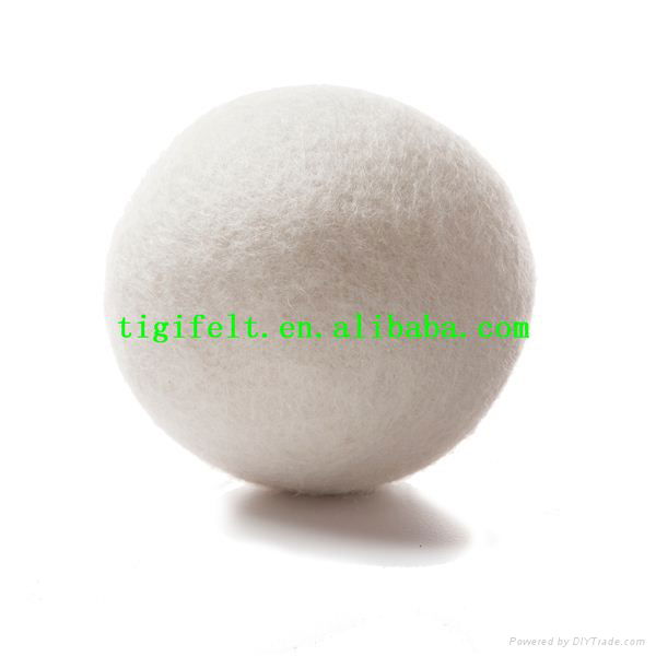 7'' felted wool dryer balls