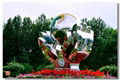 Natural garden large stainless steel sculpture 1