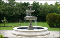 New design white marble outdoor water fountain