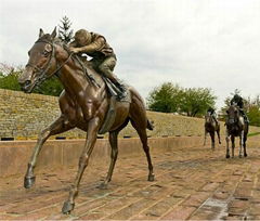 Beautiful casting bronze garden horse statue