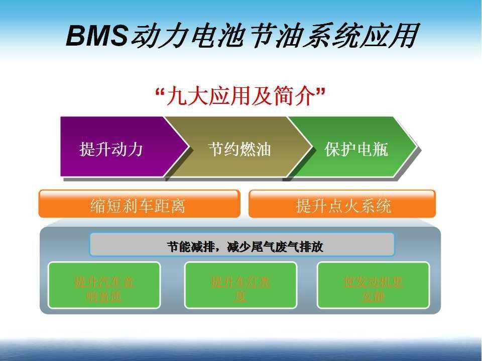 BMS动力电池节油系统