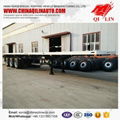 2015 lowest price 3 axle  flatbed  trailer with twist locks 2