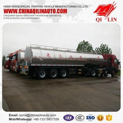 2016  lowest price BPW axle stainless steel Milk tanker trailer for sale 