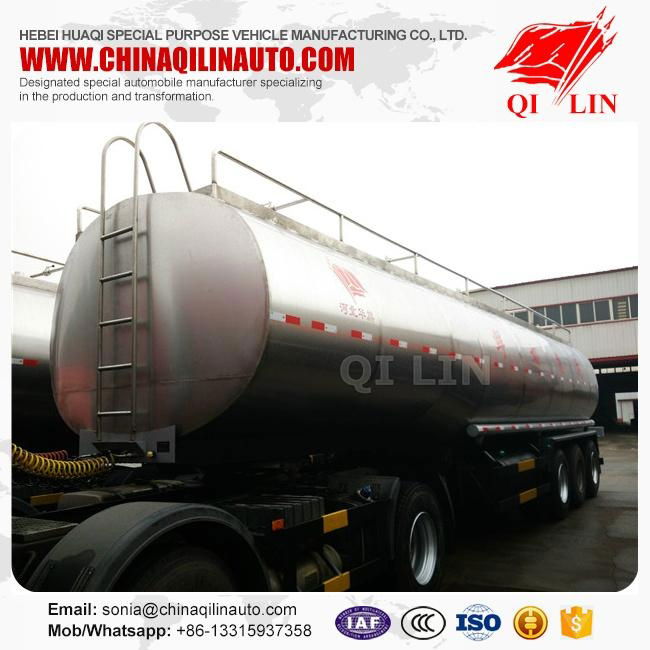 2016  lowest price BPW axle stainless steel Milk tanker trailer for sale  3