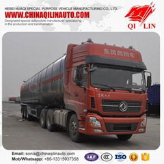 Tri-axle Aluminum tanker semi trailer 