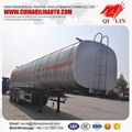 Tri-axle Aluminum tanker semi trailer  3