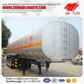 Tri-axle Aluminum tanker semi trailer  4