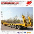 4 axle low flatbed semi trailer, 4 axle low bed trailer  for sale  2