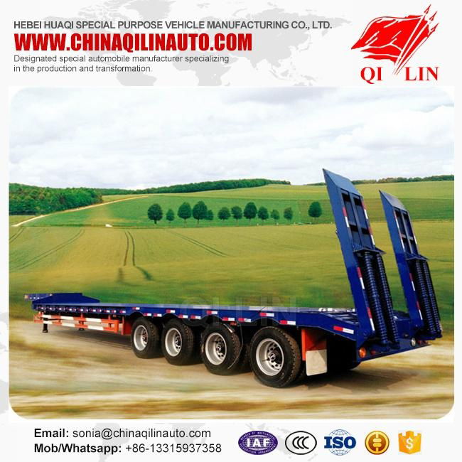 4 axle low flatbed semi trailer, 4 axle low bed trailer  for sale  3