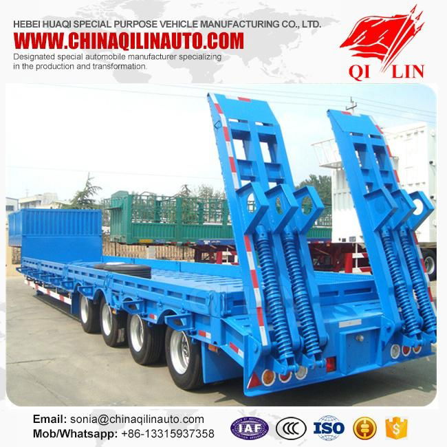 4 axle low flatbed semi trailer, 4 axle low bed trailer  for sale  4