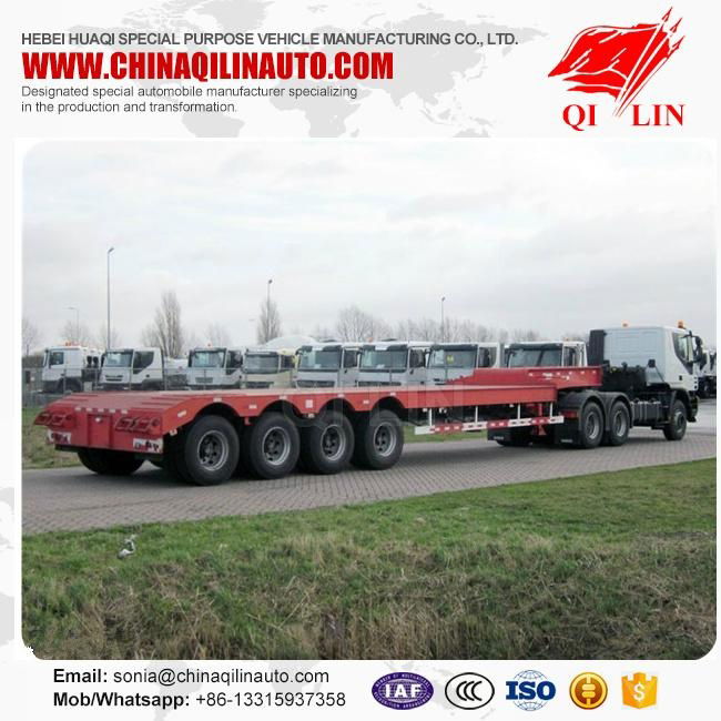 4 axle low flatbed semi trailer, 4 axle low bed trailer  for sale  5