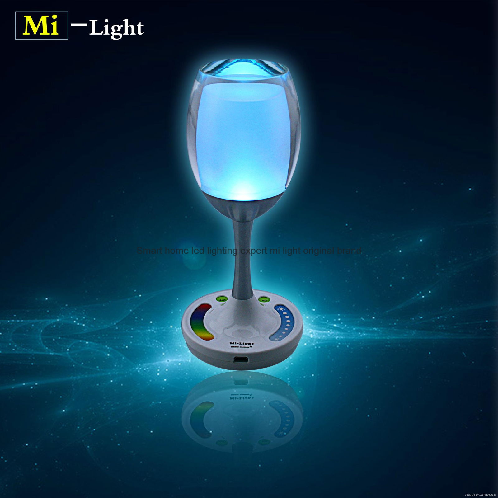 Mi.light wineglass usb charged 2w wifi RGBW smart rechargeable operated 1400mah  4