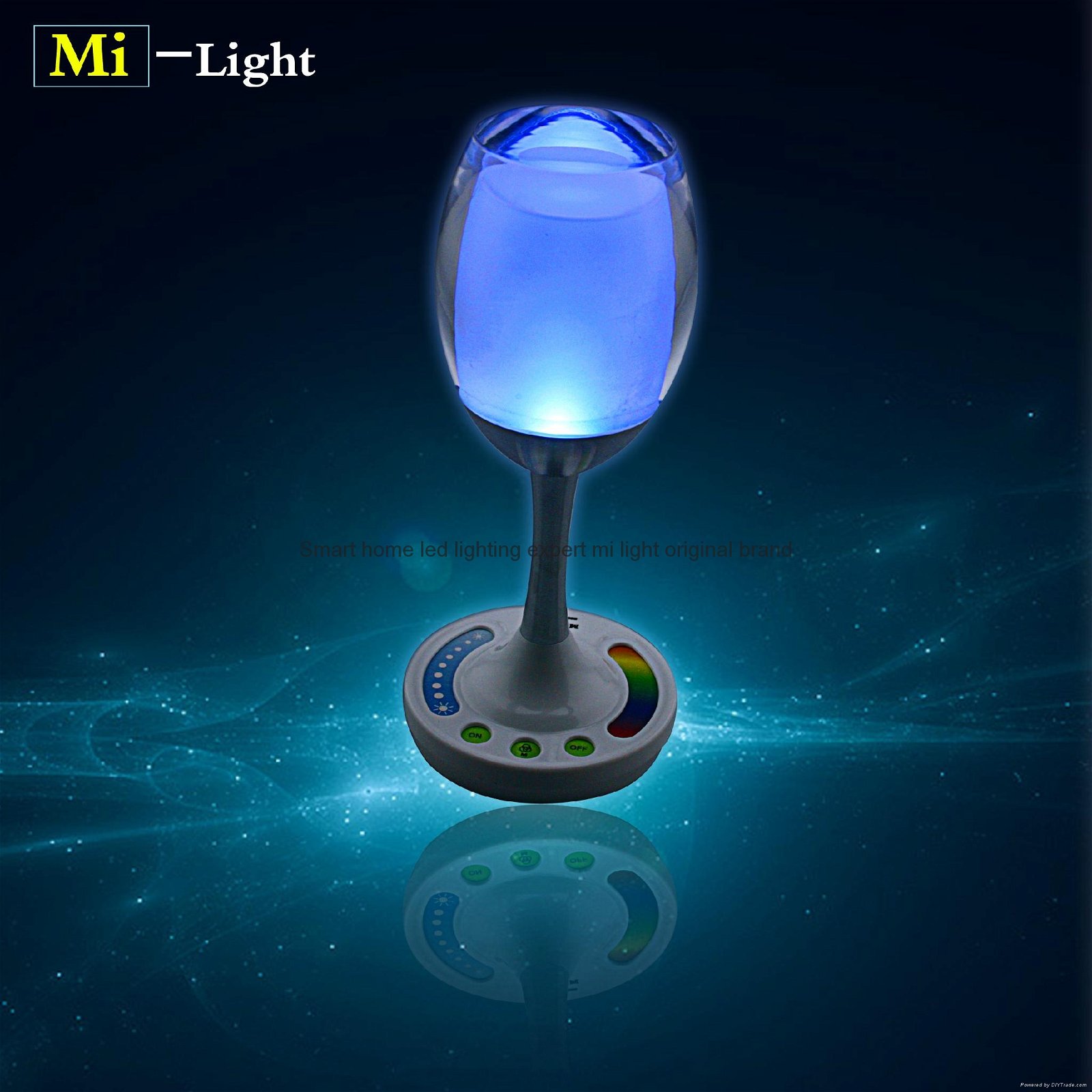 Mi.light wineglass usb charged 2w wifi RGBW smart rechargeable operated 1400mah  5