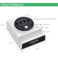 USB2.0 4 port data and charging 12V 2.5A