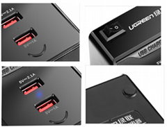 USB Charging Station 3 Port Max 4A