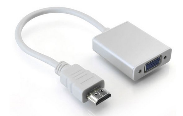Aluminum case HDMI to VGA cable Mirco USB converter