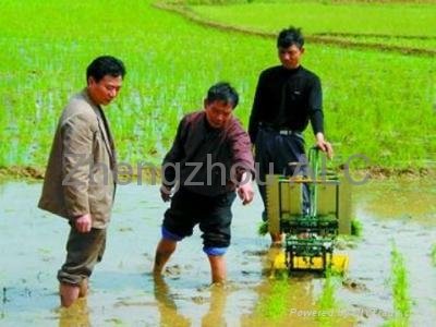 2018 2 rows hand crank rice transplanter 4