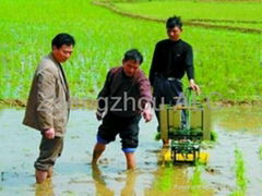 Manual rice paddy transplanter machine