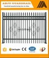 Powder coated steel pipe fence