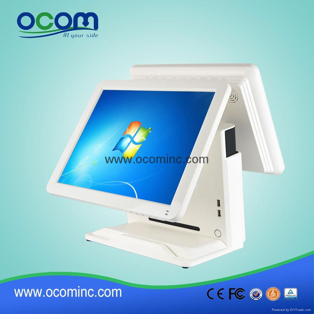 15 Inch All-in-one Touch Screen dual POS Machine