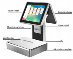 (POS-S001)Windows System All-In-One POS Scale With Thermal Printer
