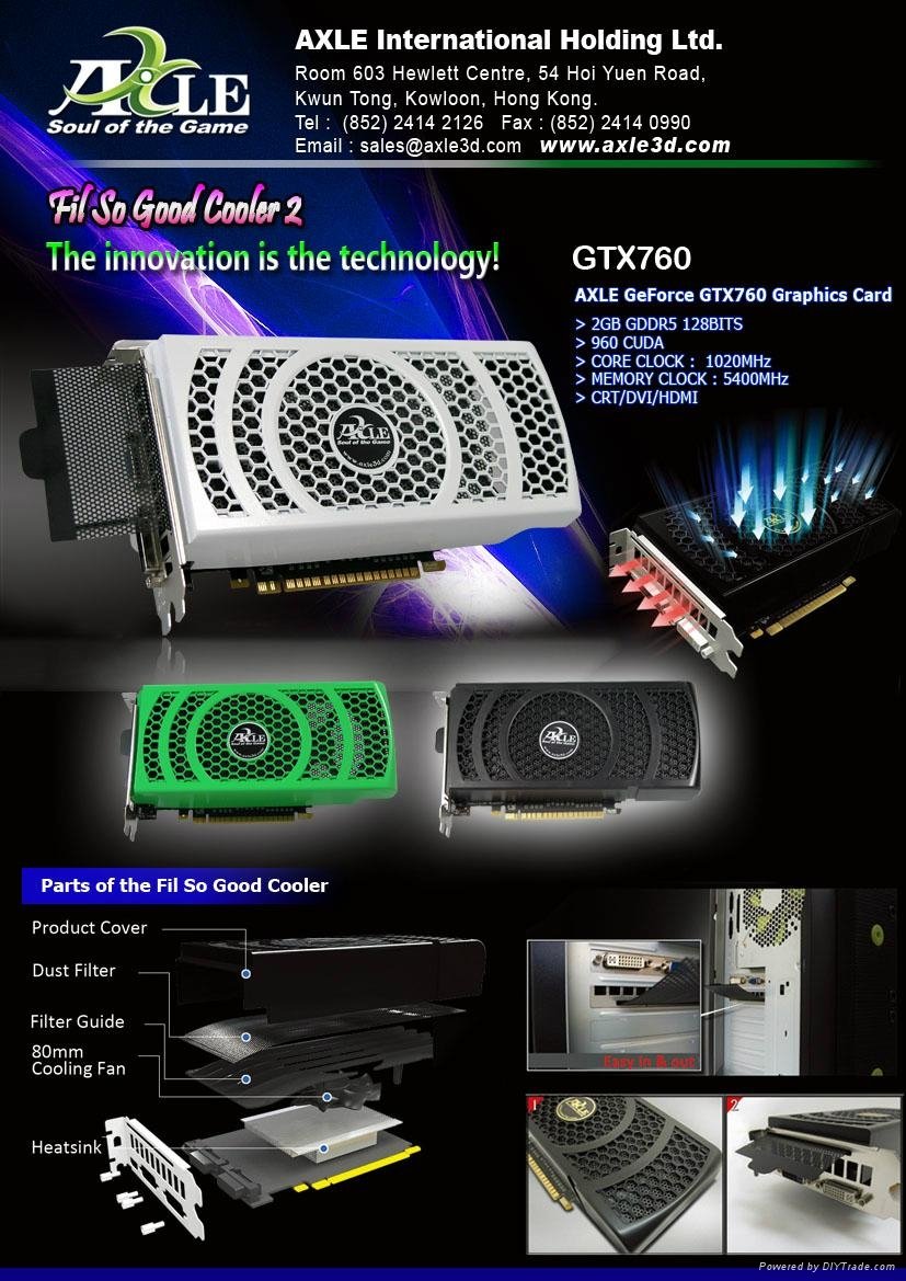 AX-GTX760/2GD5P6D2IP Graphics  VGA Card