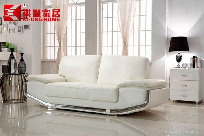modern livingroom genuine leather sofa  SF-168 3