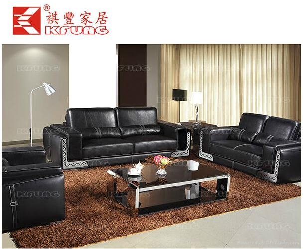 Genuine Leather Sofa Modern Style For Living Room furniture SF-169  5