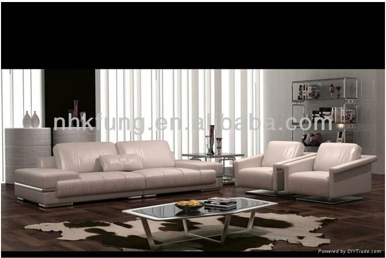 Luxurious Style Genuine Leather Sofa For Lounge SF-175  4