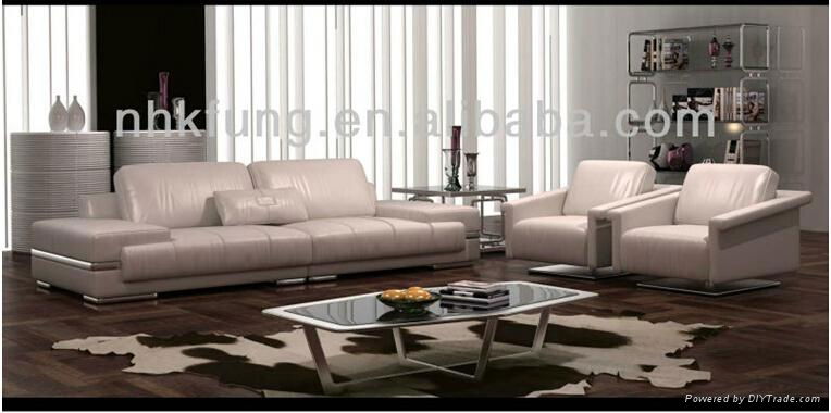 Luxurious Style Genuine Leather Sofa For Lounge SF-175  3