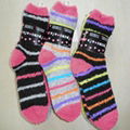 Half Cashmere Striped socks