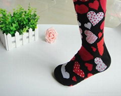 Ladies Valentine Polyester Socks