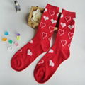 Ladies Valentine Polyester Socks 2