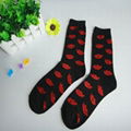 Ladies Valentine Polyester Socks 3