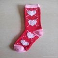 Children Valentine Polyester Socks 2