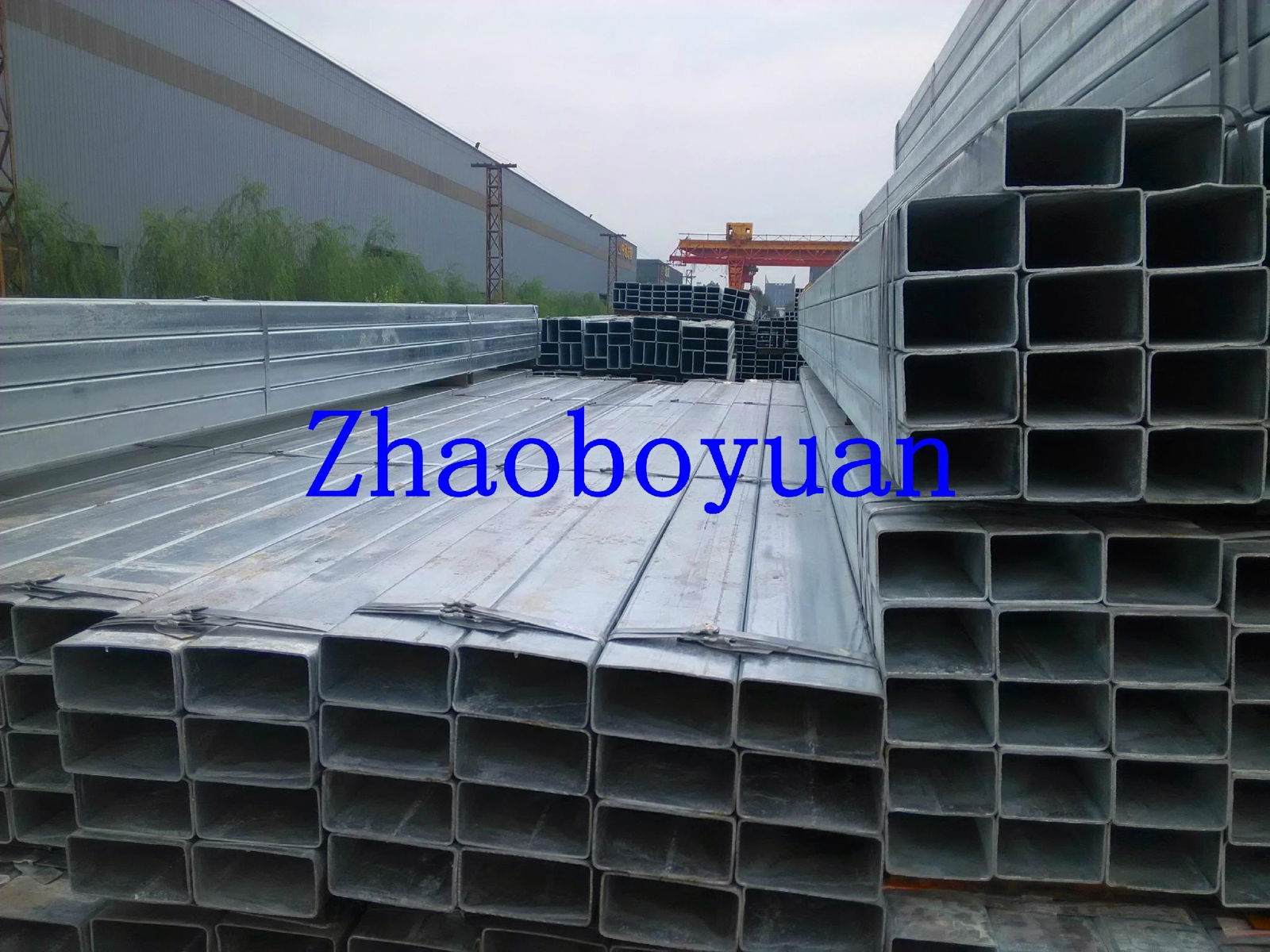 Galvanized rectangular steel tubes 4