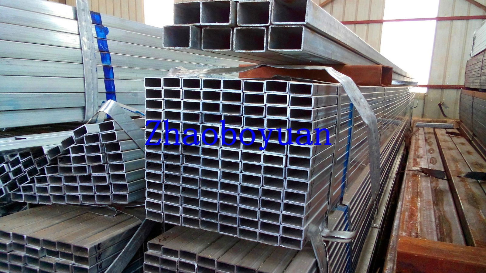 Galvanized rectangular steel tubes 2