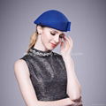 Wool Smart Simple Bowtie Formal Winter Beret Felt Hat