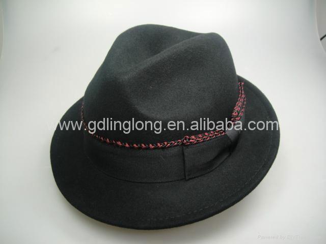 56cm Size Unisex Gender Wool Felt Fedora Panama Hat 
