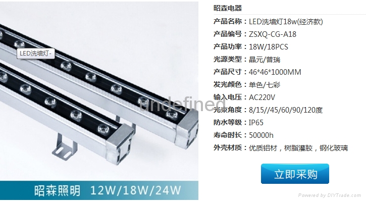 戶外工程專用LED洗牆燈 3